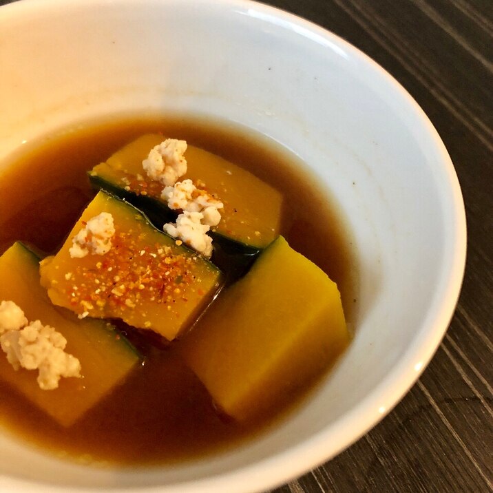 かぼちゃと鶏ひき肉の味噌汁